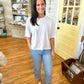 White Boxy T-Shirt Comfort Colors