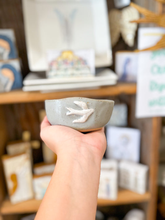 7oz Grey Dove Pottery Candle Olive Tree and Harmony