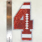 Patch- Football Number 4