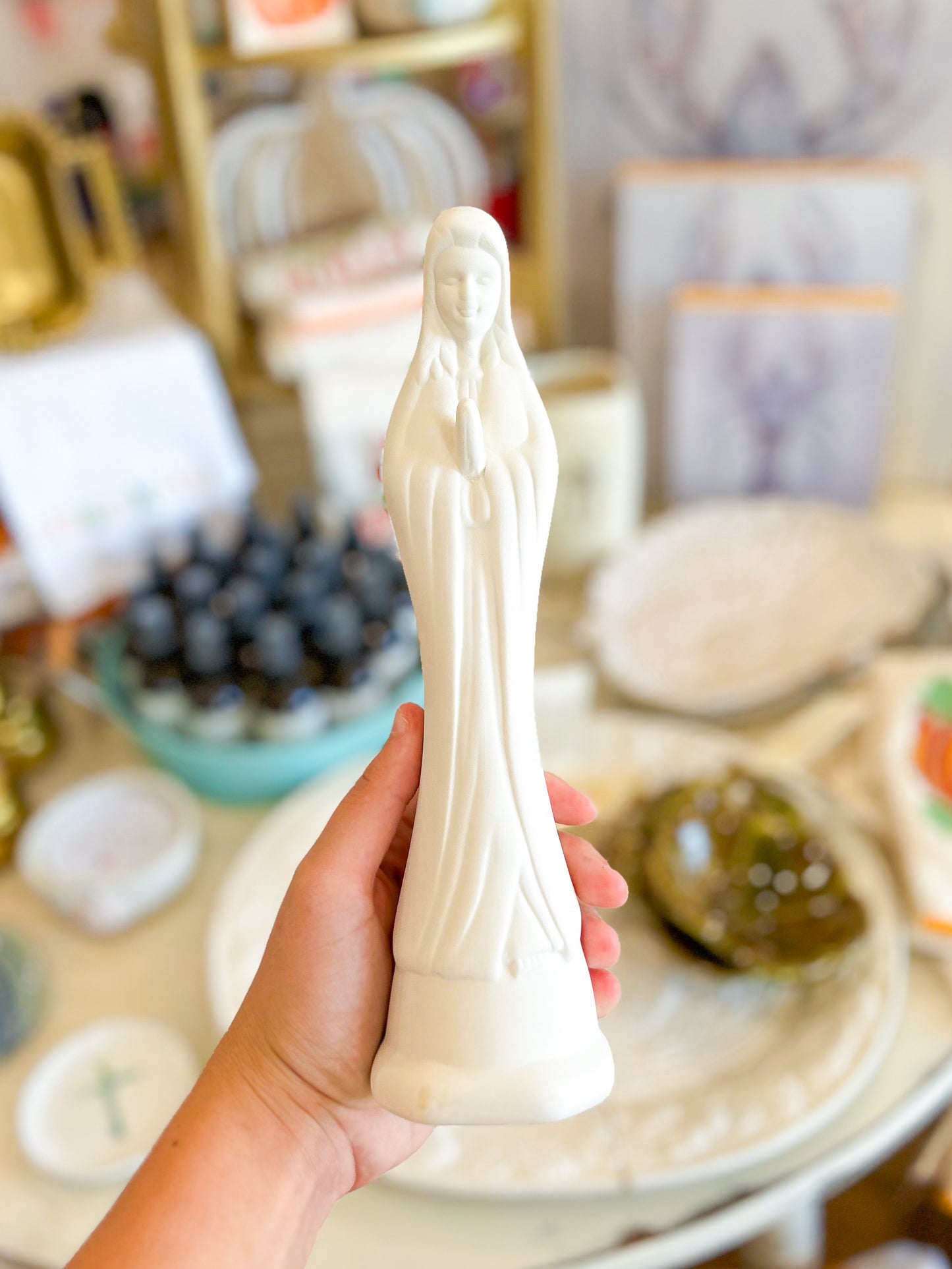 10" Mary Bisque Bud Vase