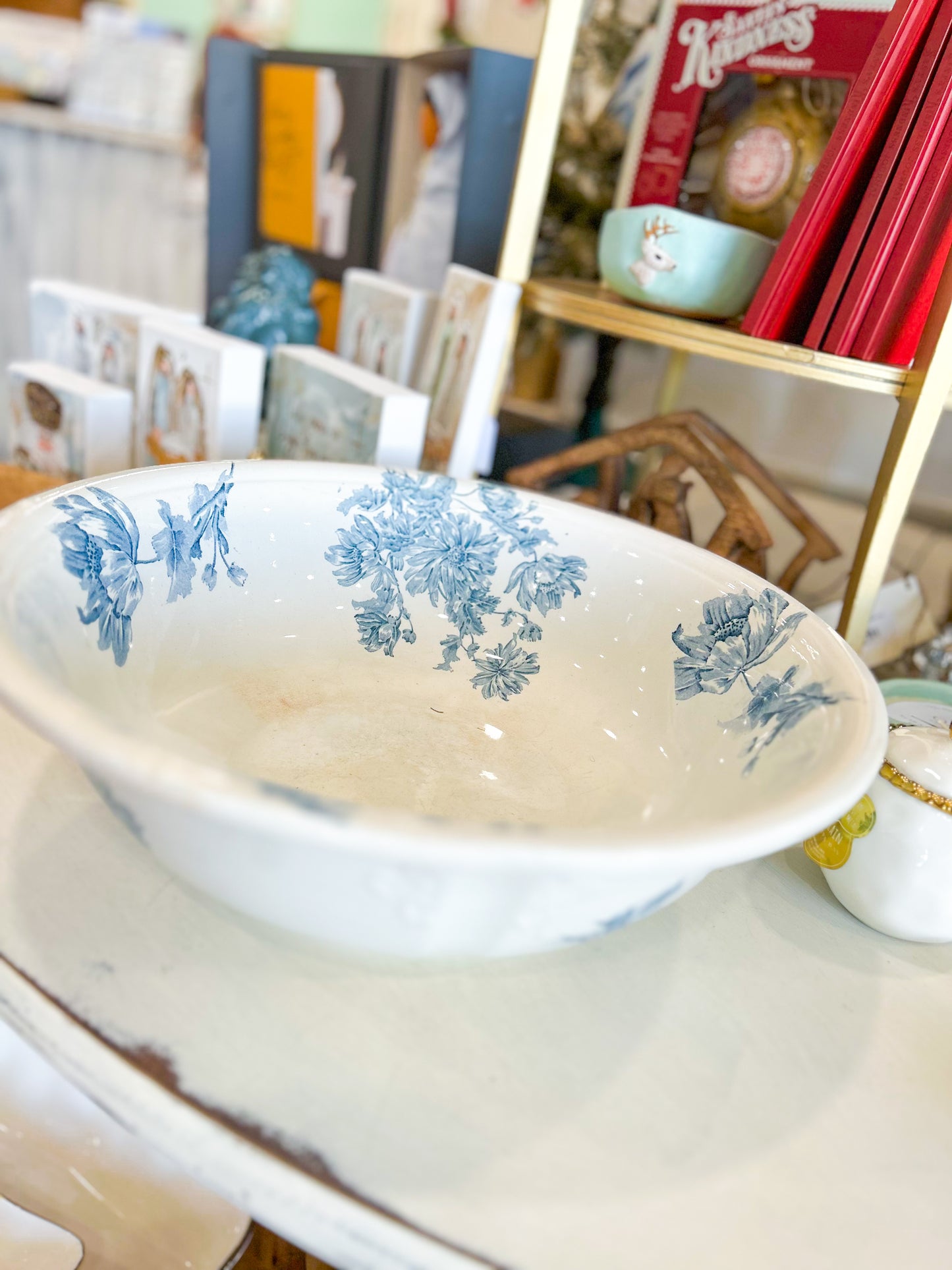 Blackberry Blue Glass Bowl