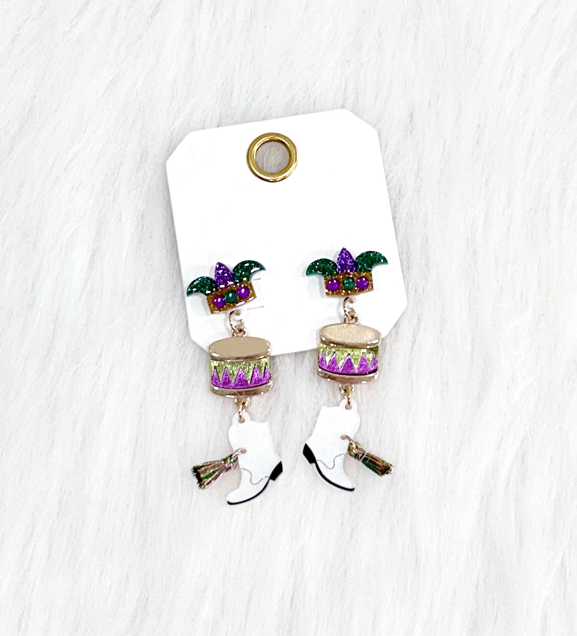 Drumbeat Boots Earrings