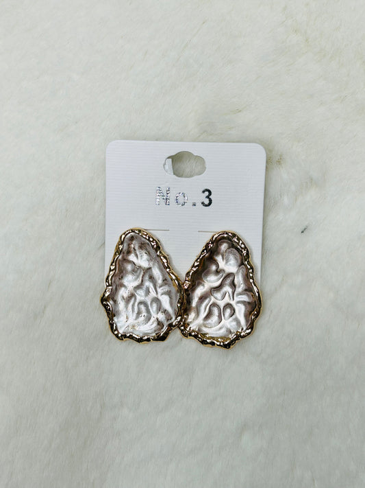 Pearl of the South Rose Gold & Gold Statement Stud Earrings
