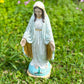 14" Cement Hand Painted Mary Statue