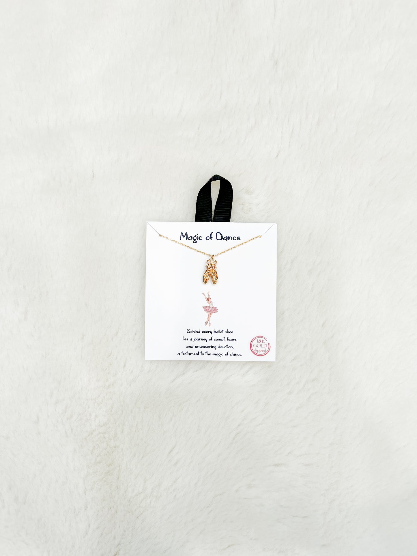 Magic of Dance Gold Dancer Necklace