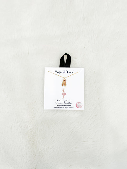 Magic of Dance Gold Dancer Necklace