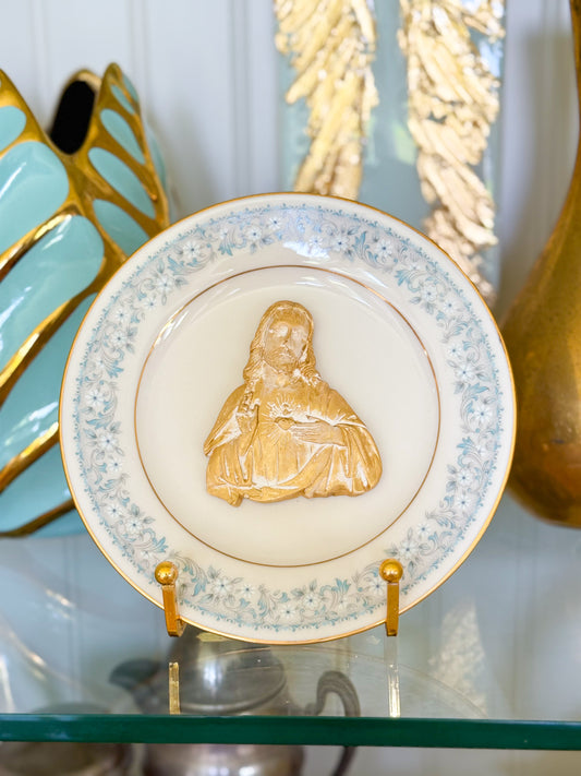Sacred Heart of Jesus- Silhouette Noritake Iona Plate