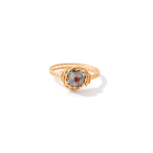 Cloisonne Ring Gold