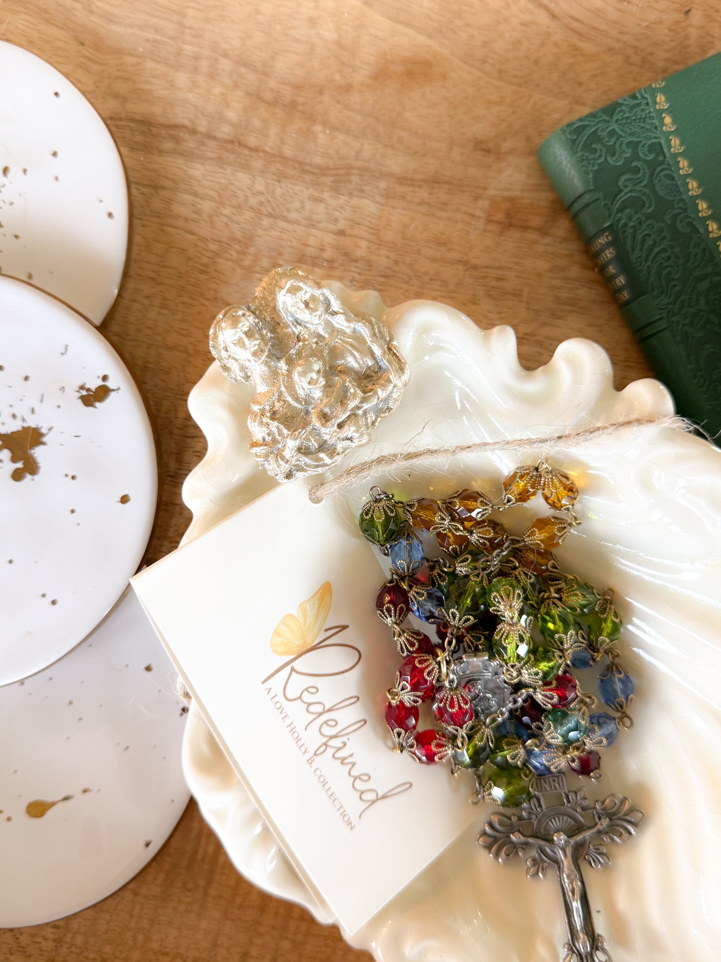 Holy Family Clay Art Trinket Holder Dish