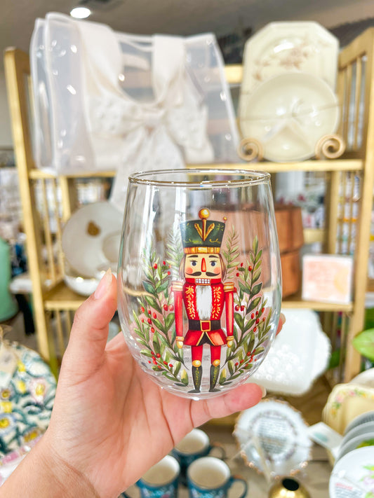 Nutcracker Charles Wine Glass