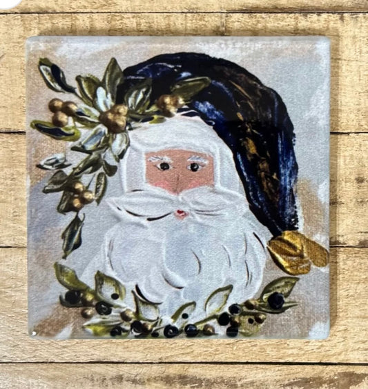 GA Navy Santa Coaster