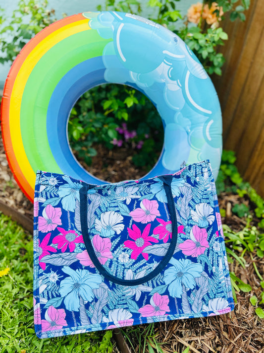 Floral Beach Tote