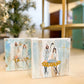 6x6 Blue Holy Night Nativity — Hand-Painted Art