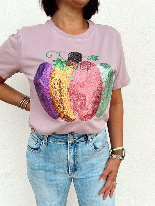 Glitzy Pumpkin Tee