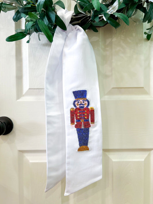 Royal Blue/Red Sequin Nutcracker Wreath Sash