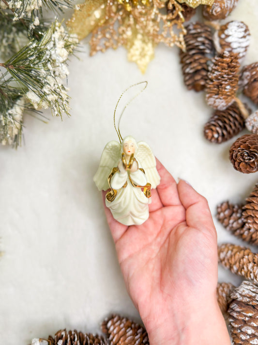 Mikasa Herald Angel Porcelain Ornament-Ornament 1