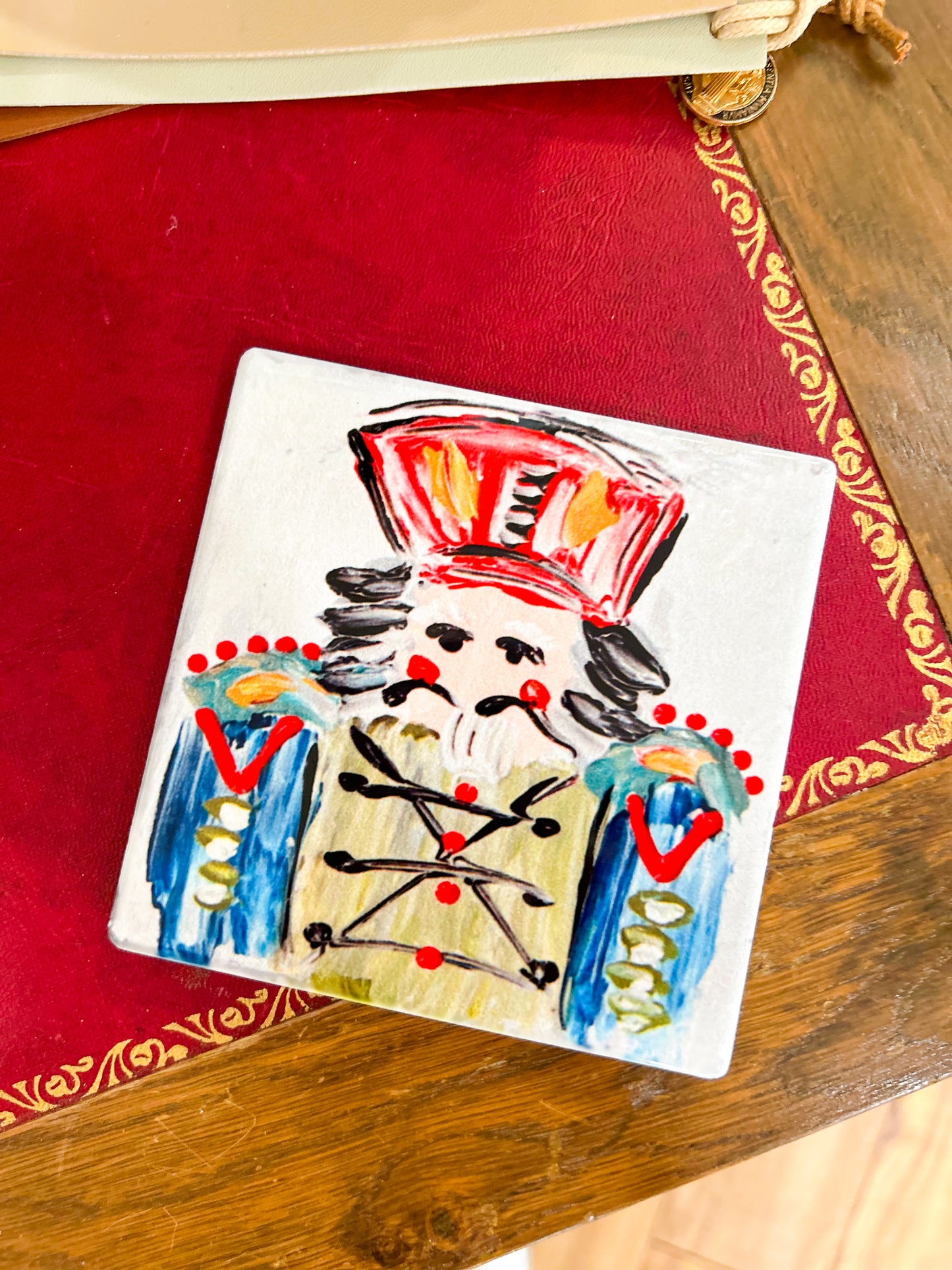 GA Red Nutcracker Coaster