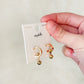 Gold Hoops with Post Earrings