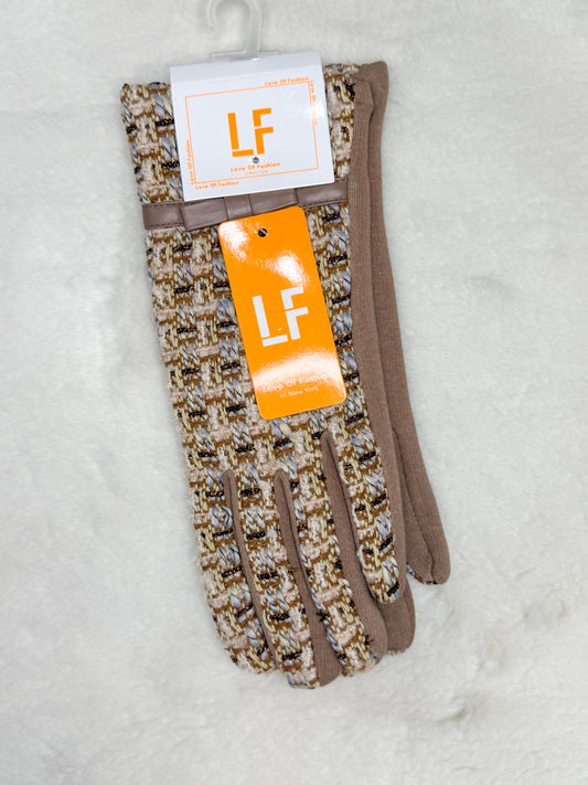 Love of Fashion Winter Gloves- Beige