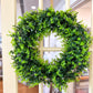 24" Collapsible Faux Greenery Wreath