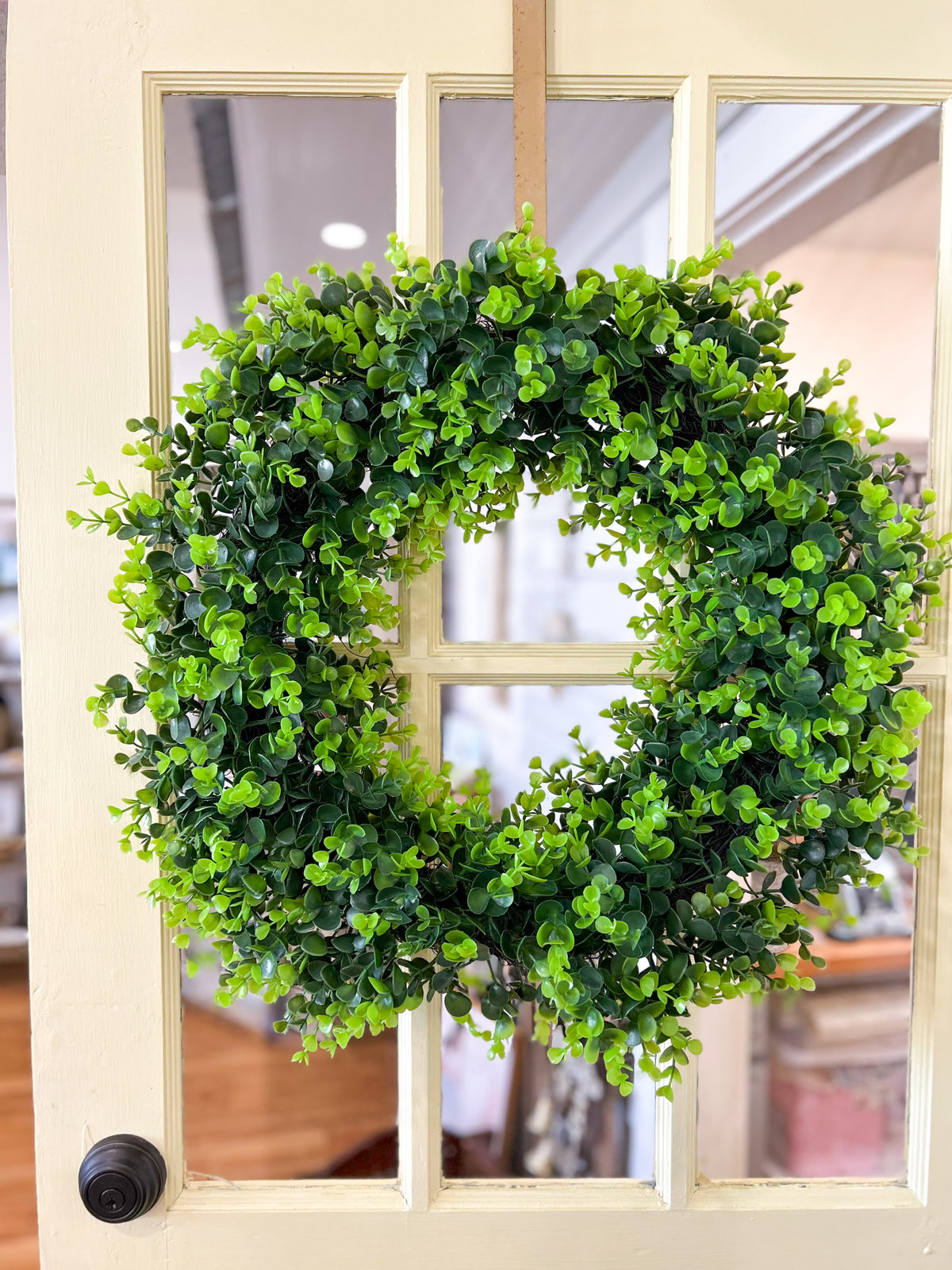 24" Collapsible Faux Greenery Wreath