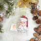 Sparkling Saint Nick Glass Ornament