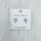 Ada Pearl Cross Stud Earrings