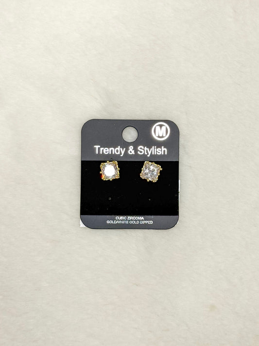 Florence Diamond Drop Stud Earrings