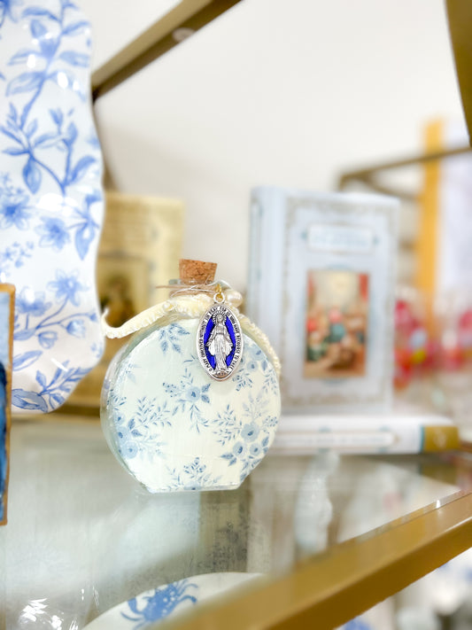 O' Mary Round Holy Water Container