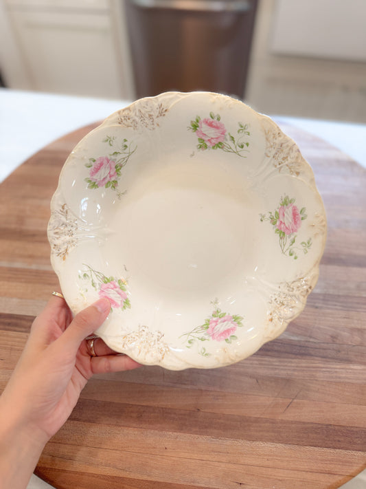 Amelia’s Golden Bloom Serving Bowl