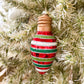 Striped Light Bulb Ornament