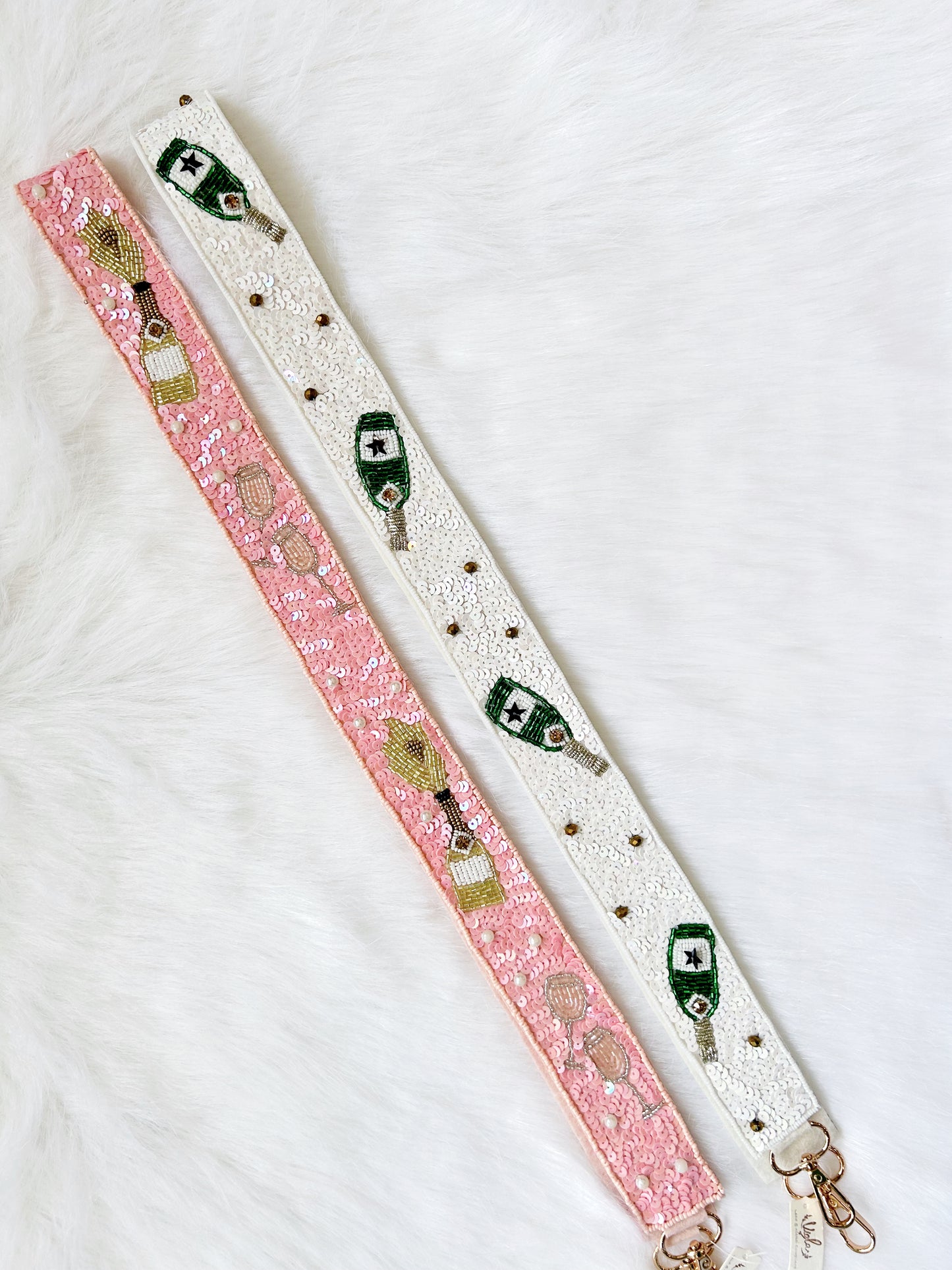 Sequined Champagne Bag Strap