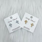 Ada Pearl Cross Stud Earrings