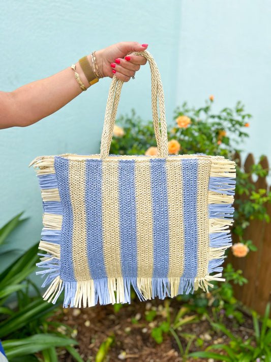Excursion Beach Tote- Blue