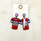Football Jersey Acrylic Earrings
