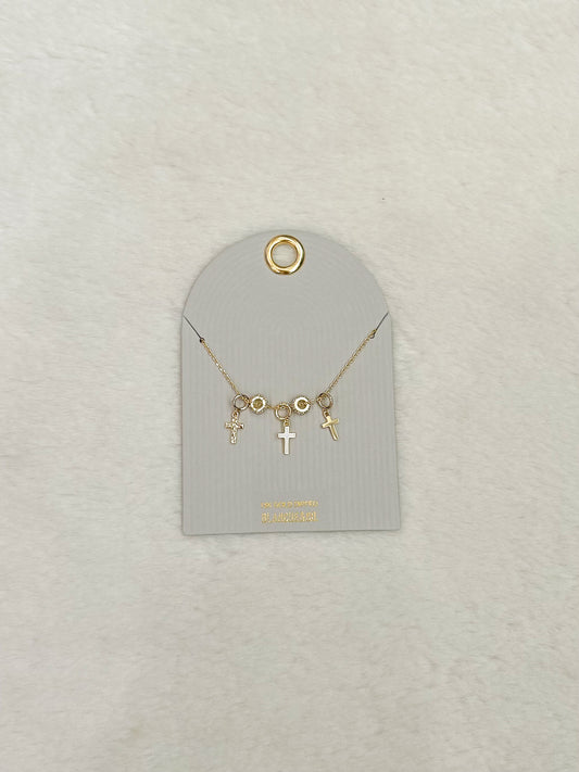 Faye Cross Charm Necklace