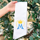 Marian Symbol Crown Wreath Sash