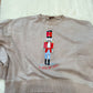 Sample- Ash Mocha Sweatshirt with A Little Bit Nuts Nutcracker Transfer