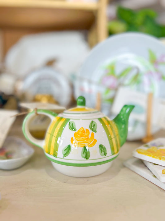 Yellow Rose Teapot