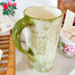 Olive Green Floral Holder