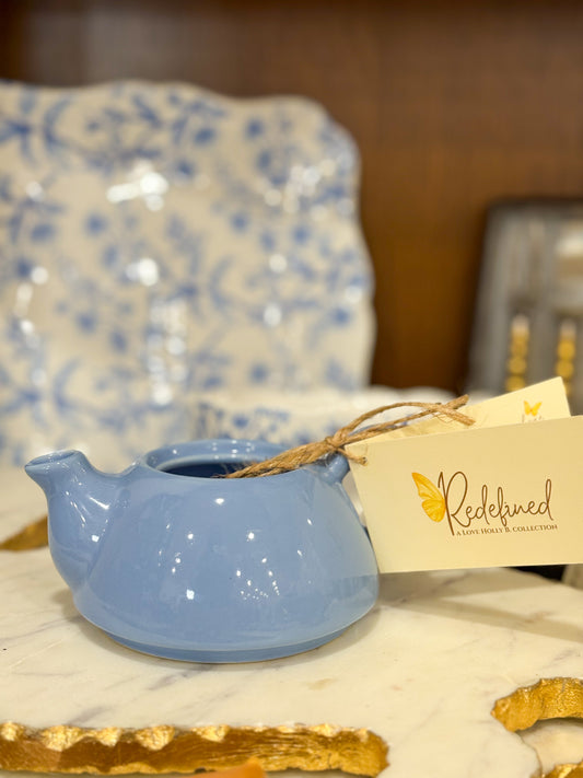 Blue Harbor Teapot Vase