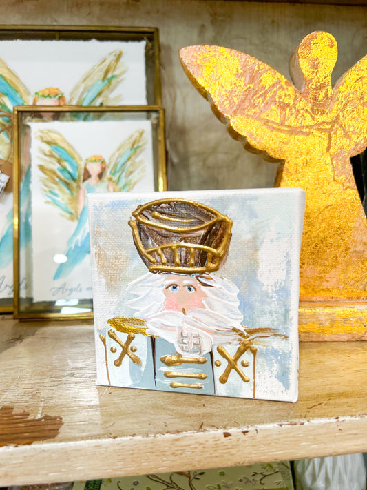 Gospel News 4X4 Vintage Nutcracker Canvas Art
