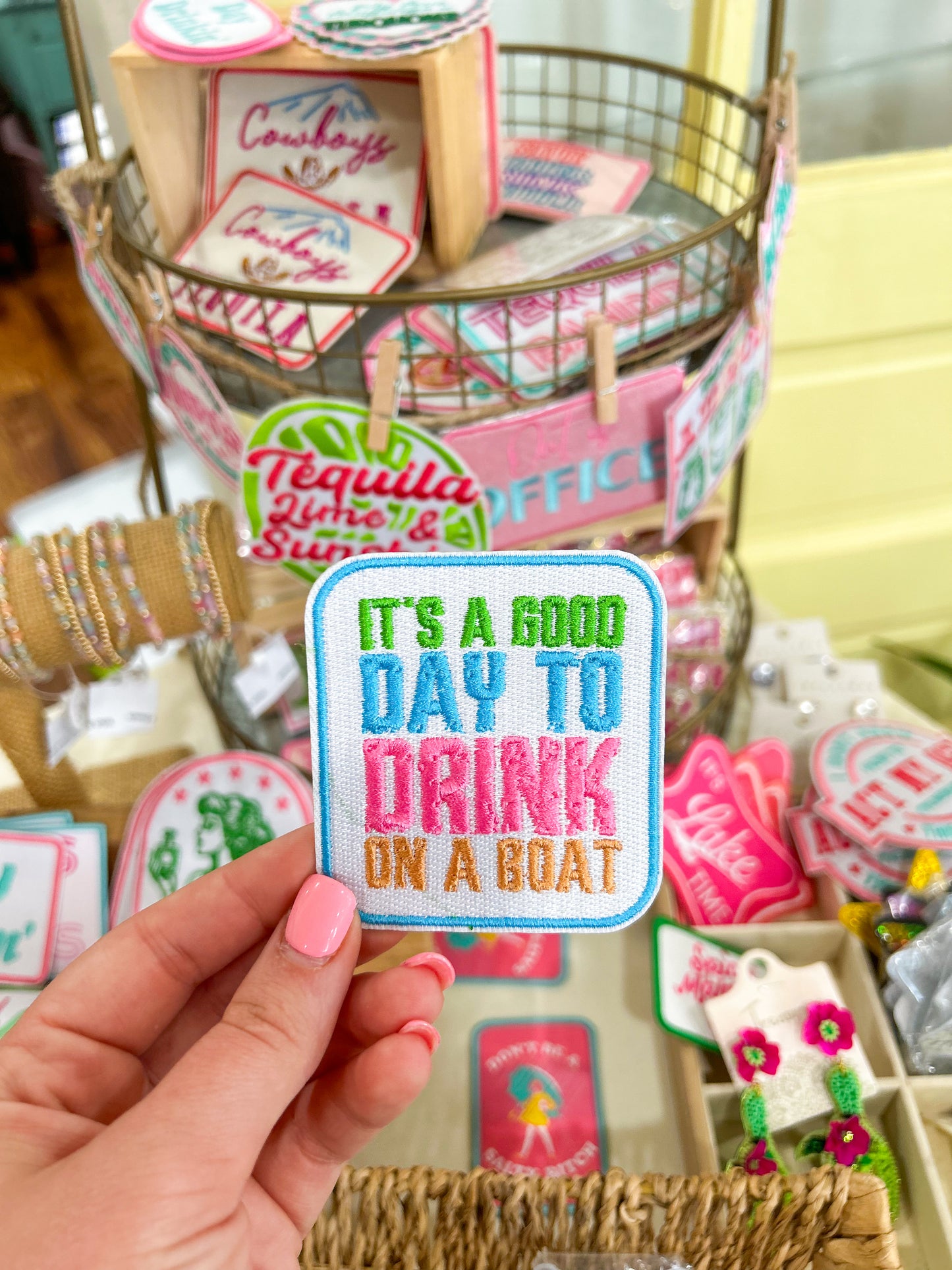 Patch- It's a Good Day to Drink on a Boat