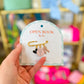 Open Book Med Pin/3Charm: Black Heart, With God Charm, Ballet Slippers