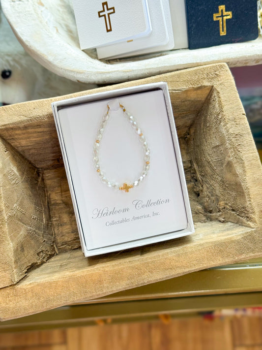 Blessed and Beloved Cross Baby Bracelet