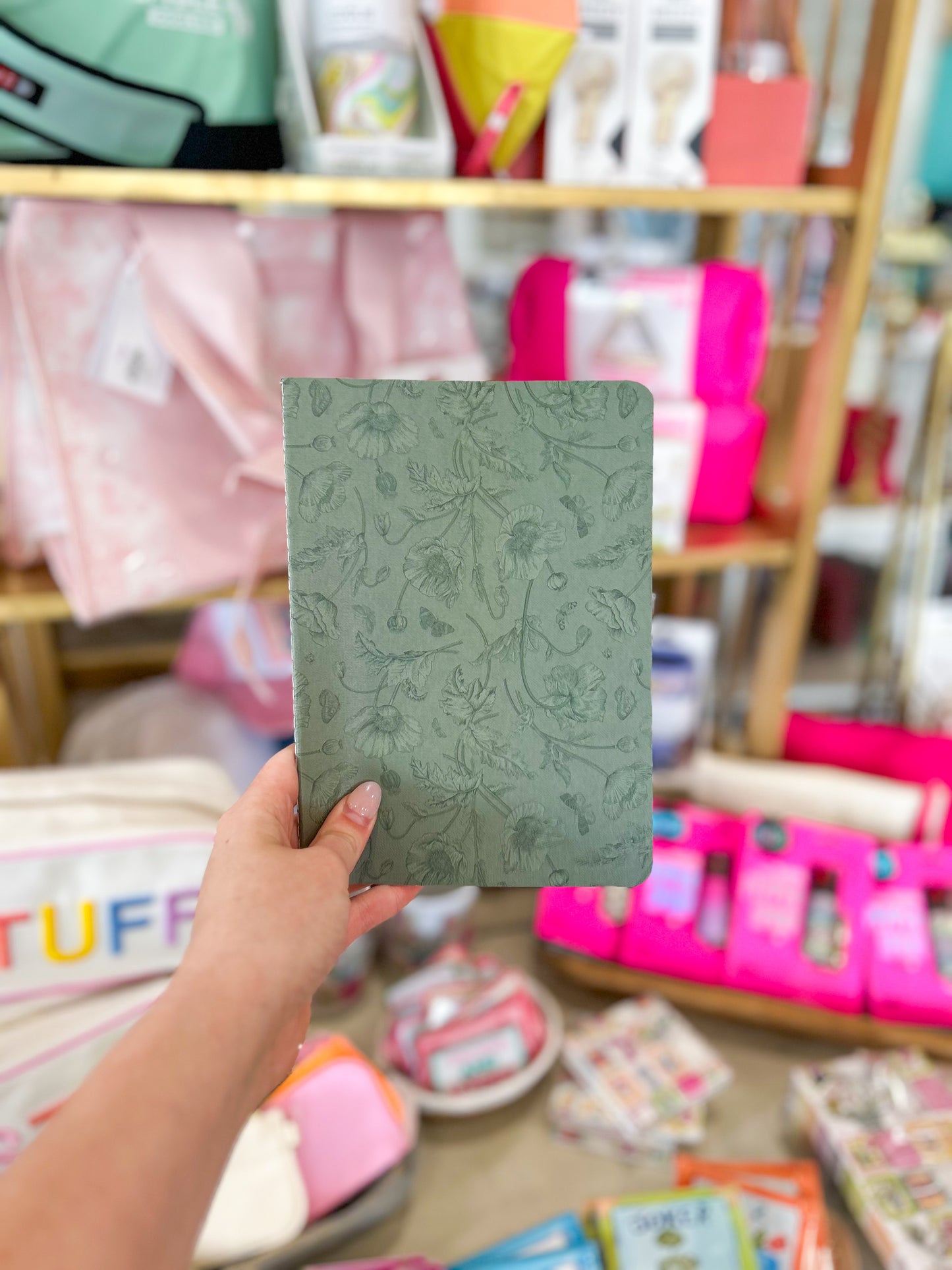 Notebook- Green Floral