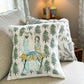 Christmas Tree Nativity Square Pillow