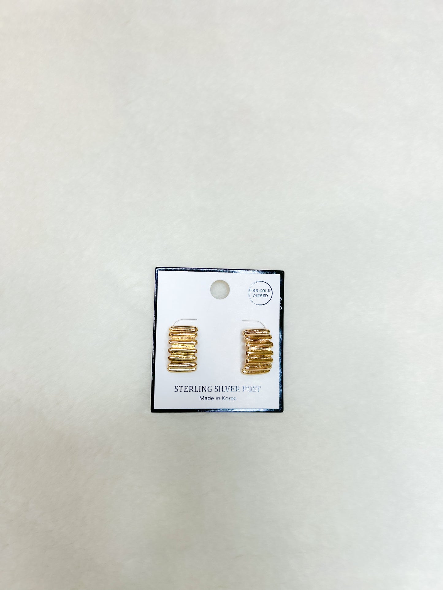 Millie Gold Post Hoop Earrings