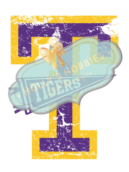 Transfer-Tigers Distressed Big T
