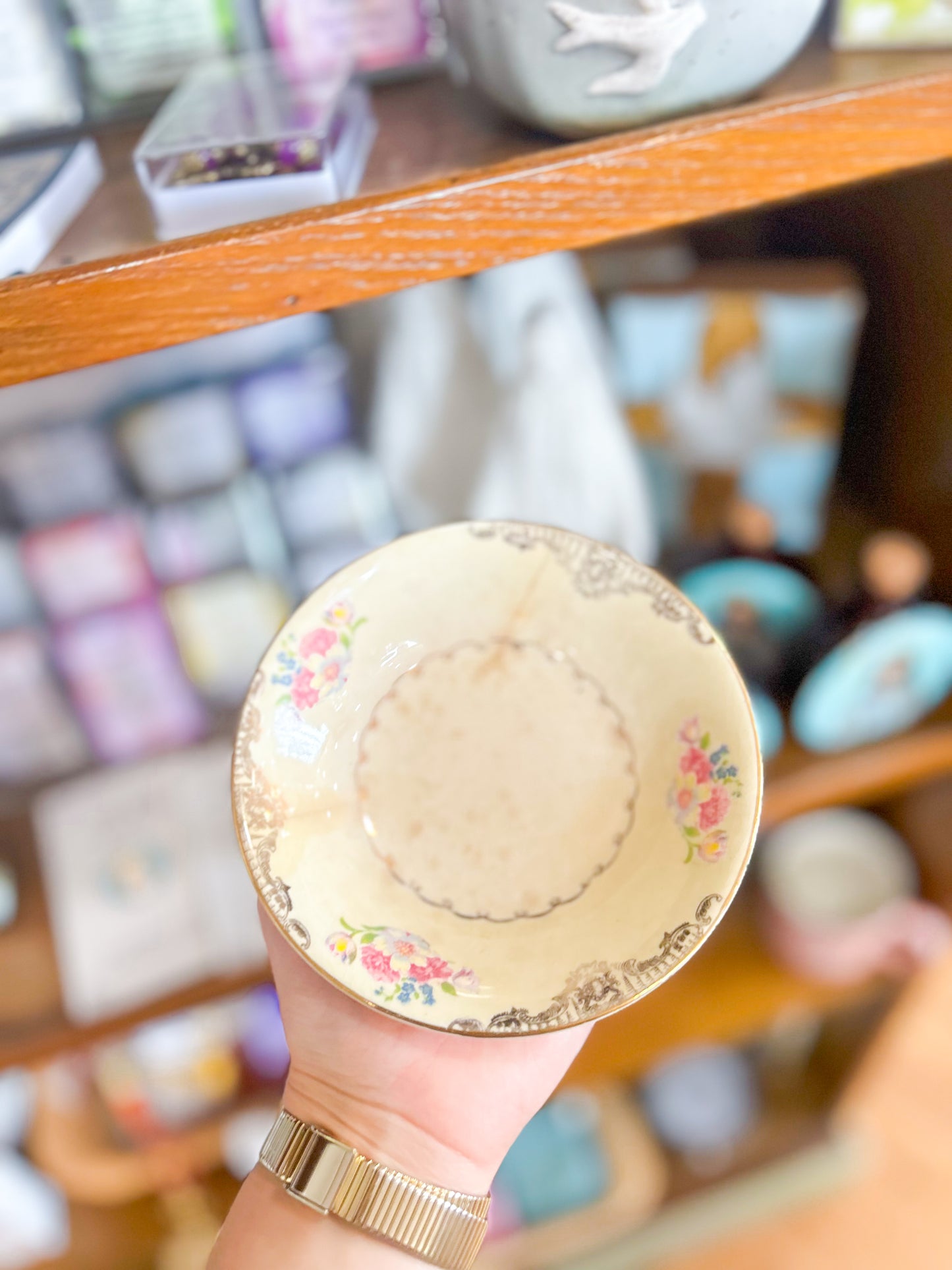 Gold Lynn Catchall Bowl